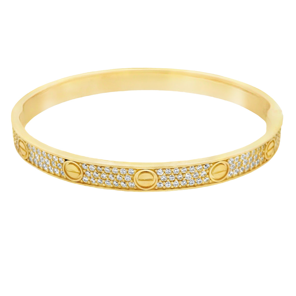 14K Cz Love Bracelet Alt. (17CM) 🔩 JTJ™ - Javierthejeweler