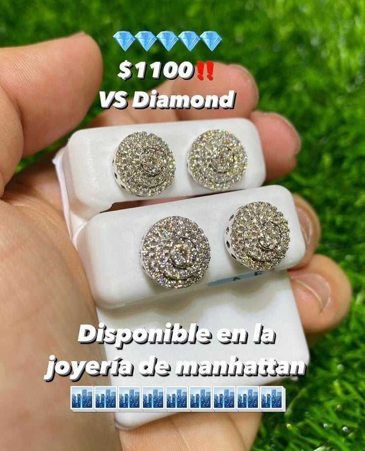 *NEW* 14K 💎💎 (VS) White JUMBO Round Diamonds Earrings JTJ™ - Javierthejeweler