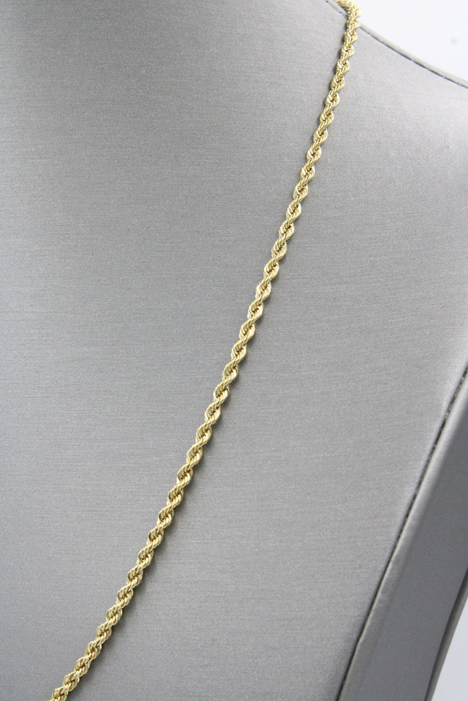 *NEW* 14K Semi Solid Rope Chain (3 MM / 22" Inches) JTJ™ - Javierthejeweler