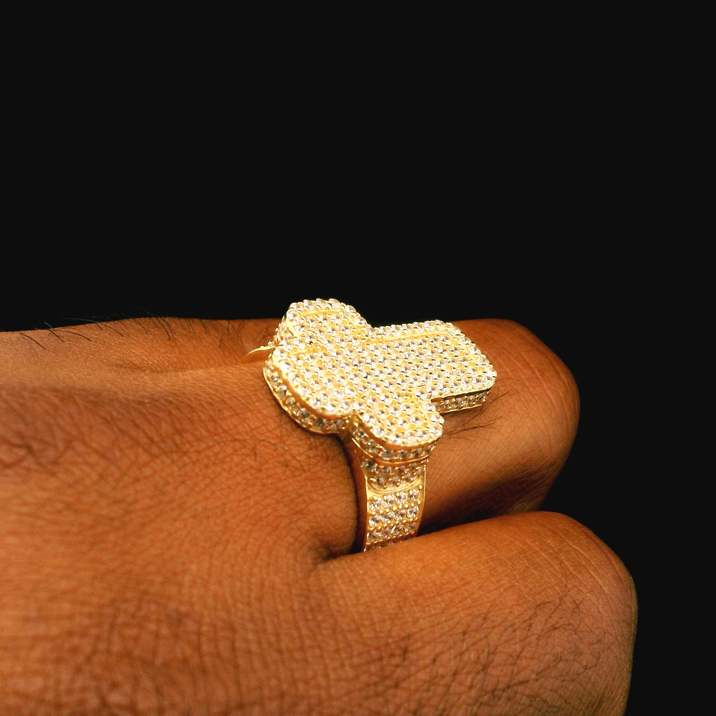 14K Men Cross CZ Ring JTJ™ - Javierthejeweler