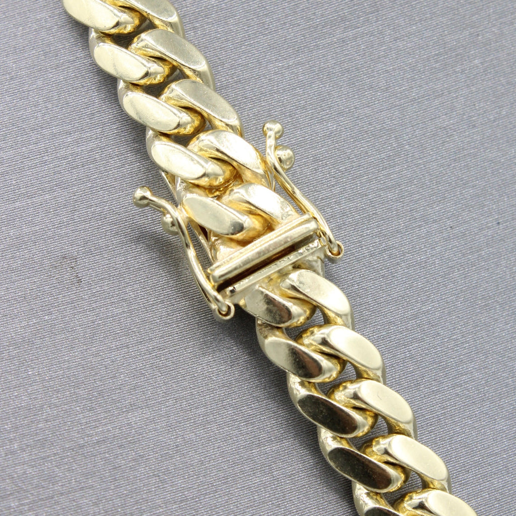 14k Cuban Miami SOLID Chain (7MM / 26” inches) JTJ™ - Javierthejeweler