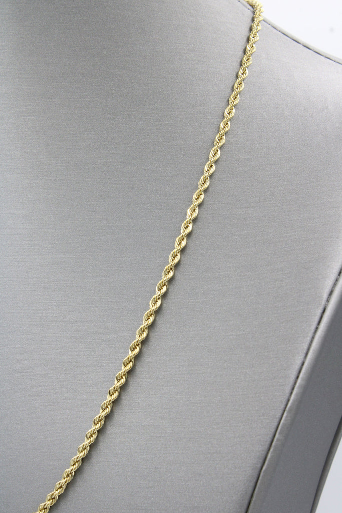 *NEW* 14K Semi Solid Rope Chain (3.3 MM / 20" Inches) JTJ™ - Javierthejeweler