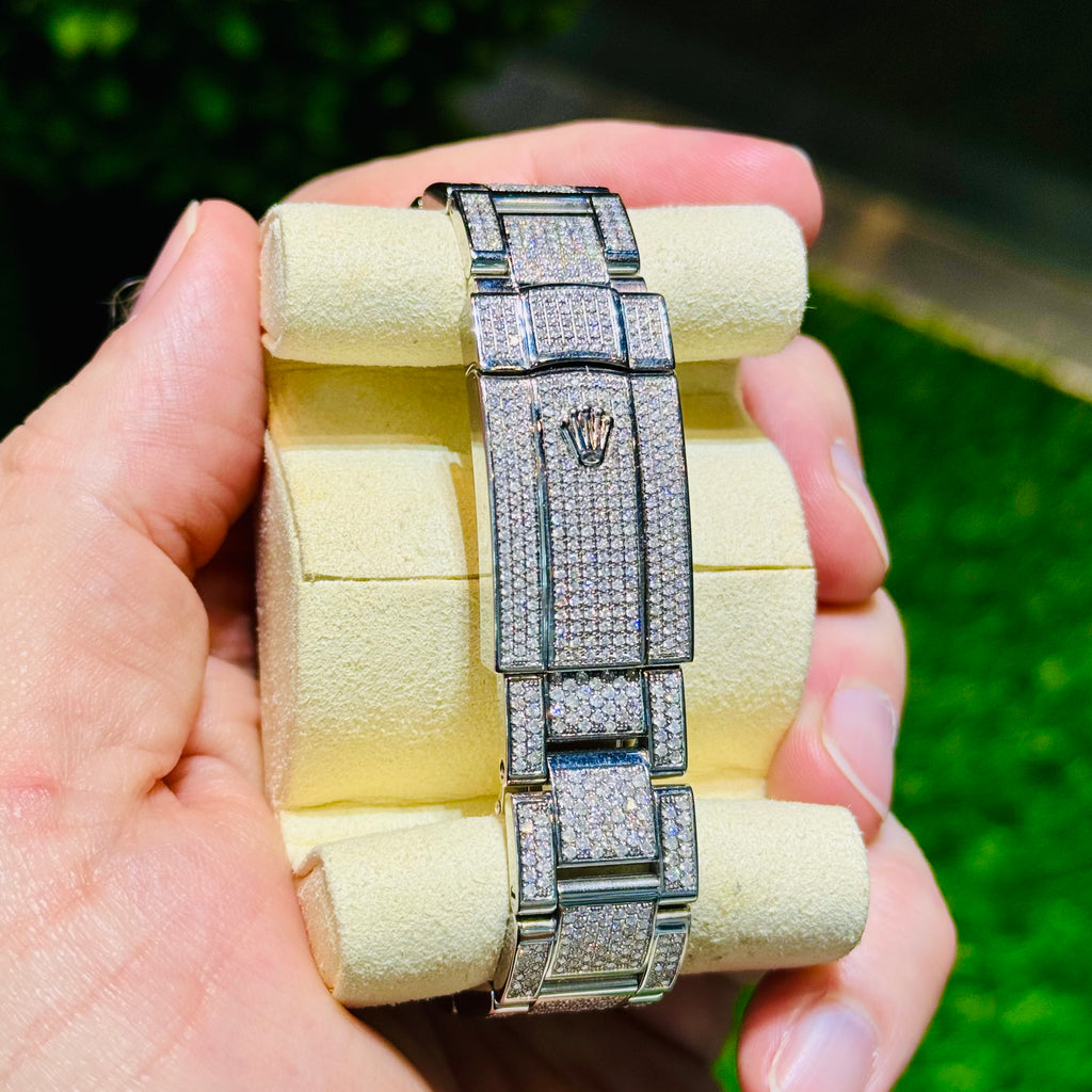 White Rolex Datejust 💎 Iced Out 41MM 🔥 JTJ™ - Javierthejeweler