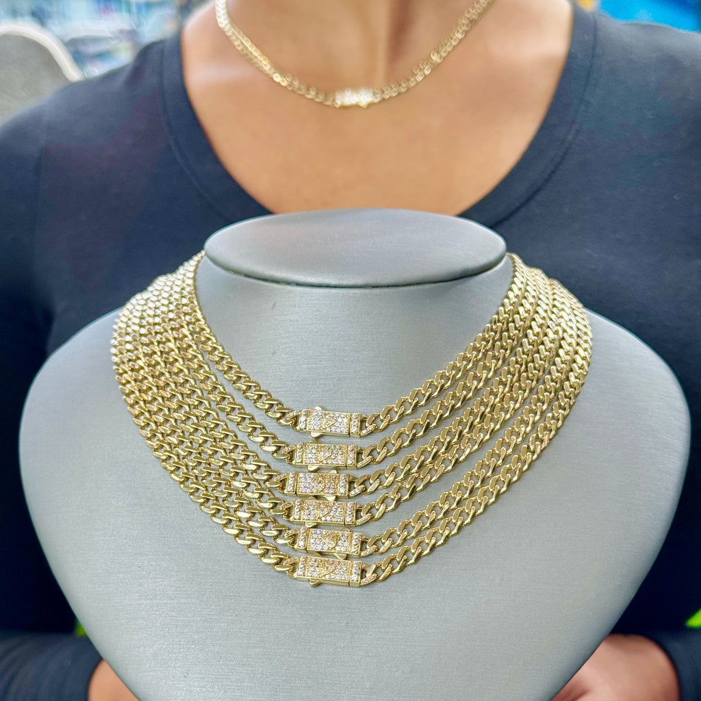 14K Hollow Cuban Choker (5MM / 16” Inches) JTJ™ - Javierthejeweler