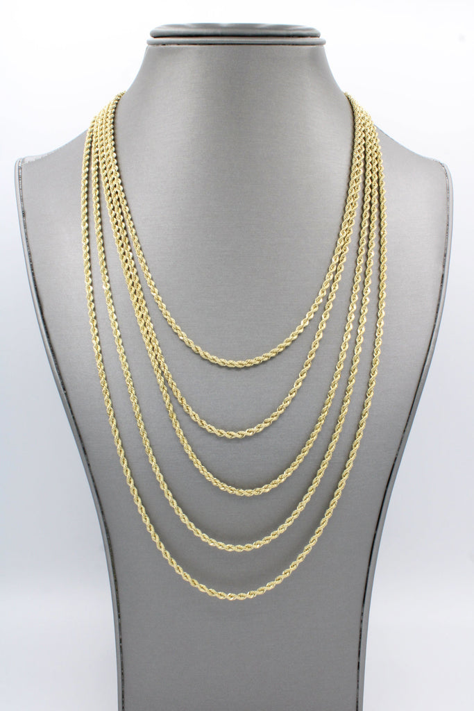 *NEW* 14K Semi Solid Rope Chain (3 MM / 24" Inches) JTJ™ - Javierthejeweler
