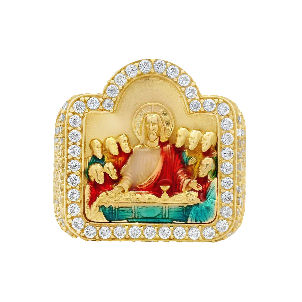 14k Men’s Santa Cena Ring CZ JTJ™ - Javierthejeweler