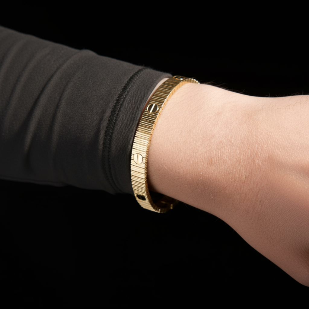 14K Love U Bangle NYC | Gold Bracelet New York – Javierthejeweler
