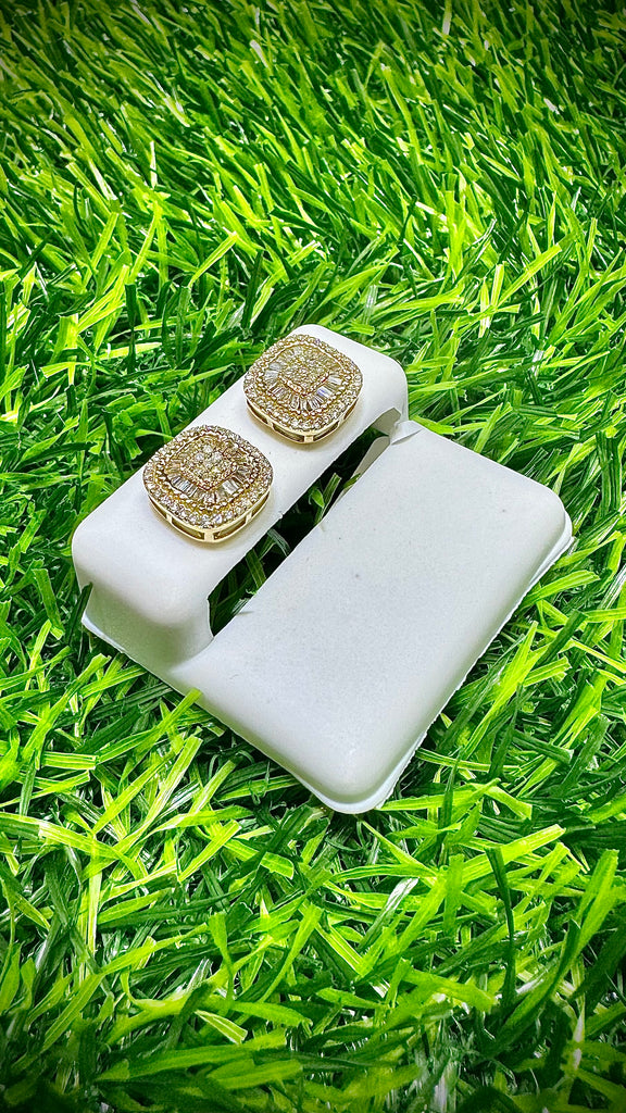 *NEW* 14K 💎💎 (VS) BIG Square Baguette Diamonds Earrings JTJ™ - Javierthejeweler