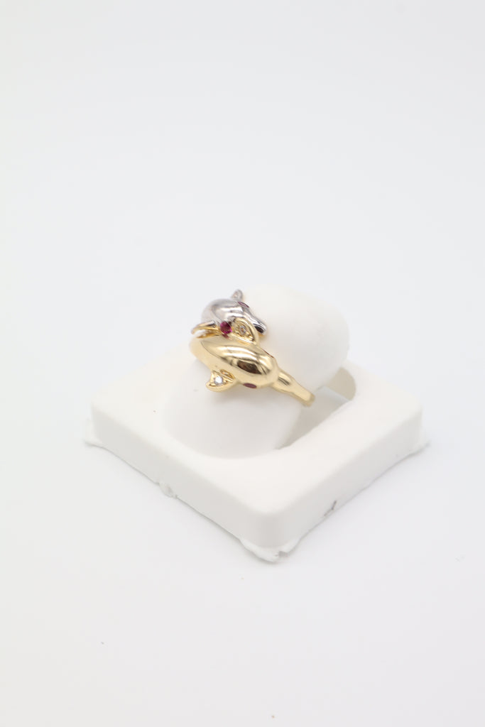 *NEW* PA 14K Cz Ring Dolphin 🐬 Gold for Girls JTJ™ - - Javierthejeweler