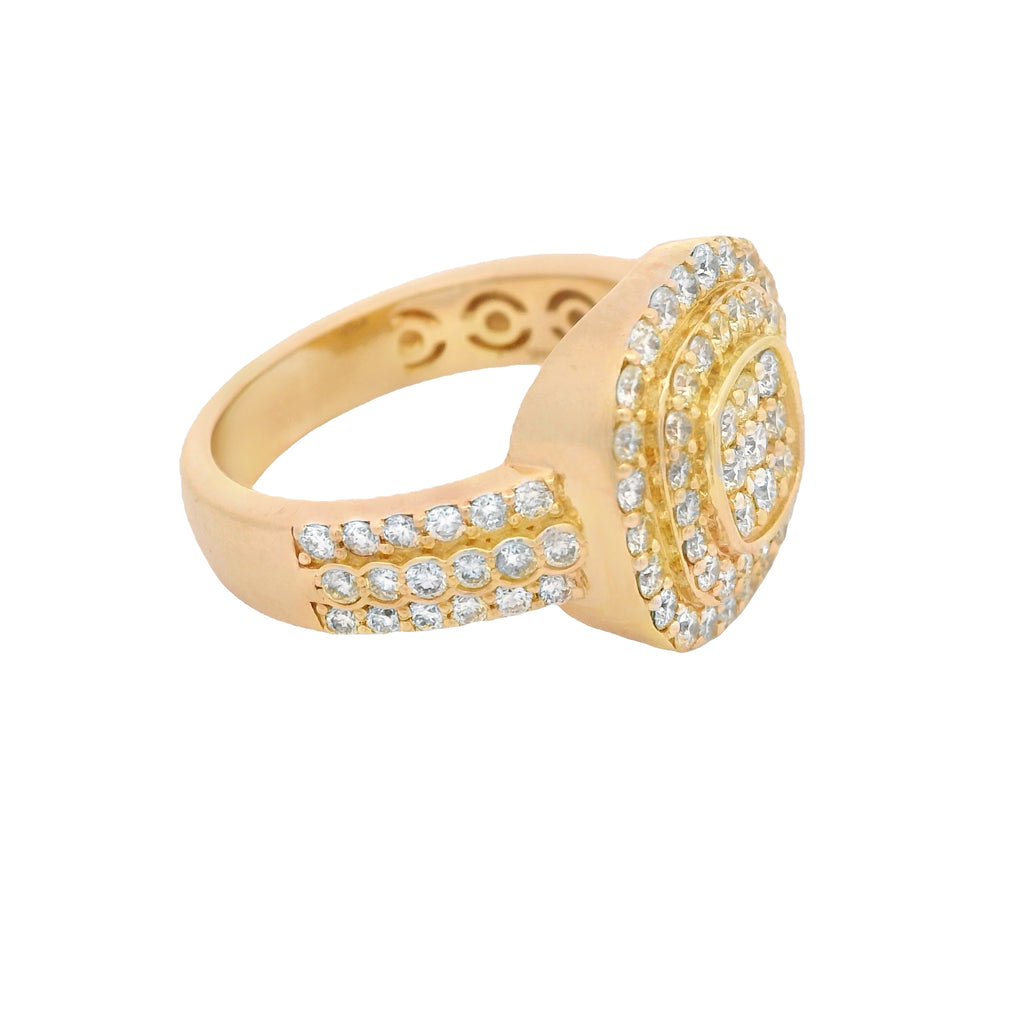 14k Men's Square Diamond Ring 💎 JTJ™ - Javierthejeweler