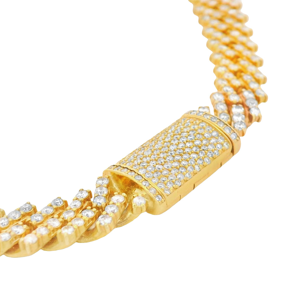 14K Solid Cuban VS Diamond Choker 💎 (7.7MM - 16” Inches) JTJ™ - Javierthejeweler