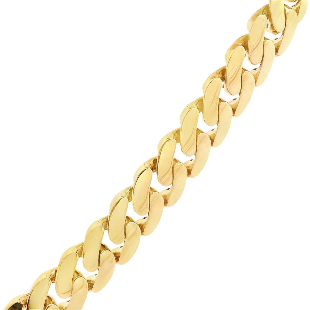 14K Cuban Semi Solid Chain (9.8MM - 22" Inches) JTJ™ - Javierthejeweler