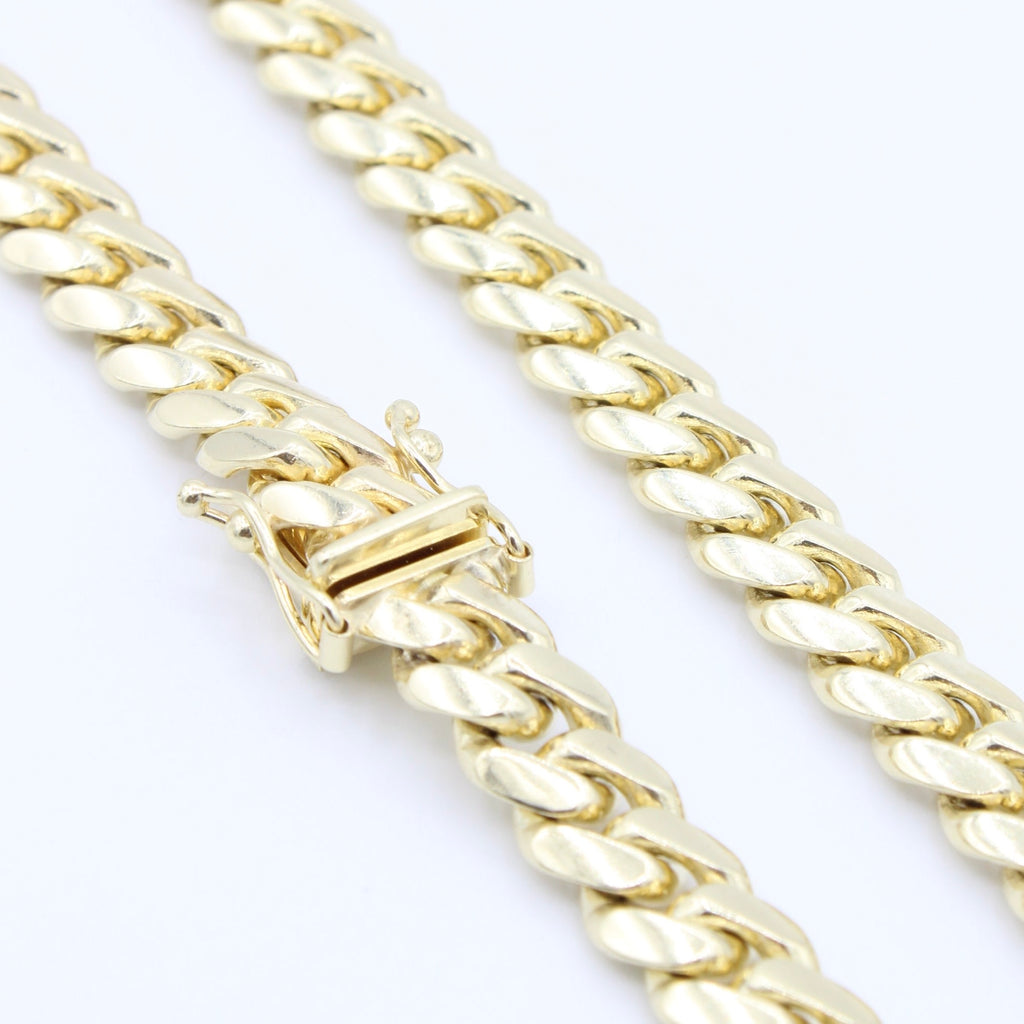 14k Cuban Miami SOLID Chain (7MM / 26” inches) JTJ™ - Javierthejeweler