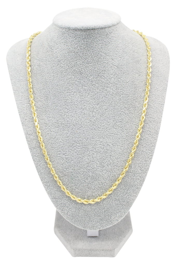 *NEW* PA 14K SOLID Rope Chain (4MM / 22” inches) JTJ™ - Javierthejeweler