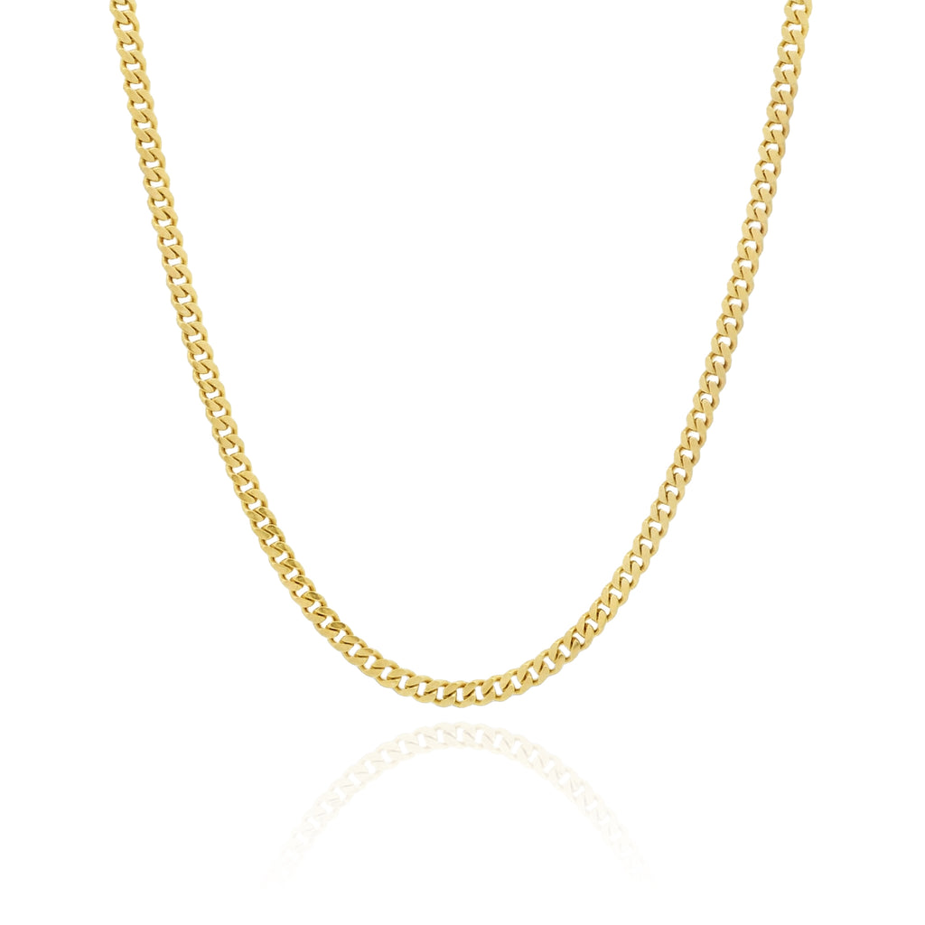 14k Cuban Miami SOLID Chain (2.3MM / 20” inches) JTJ™ - Javierthejeweler