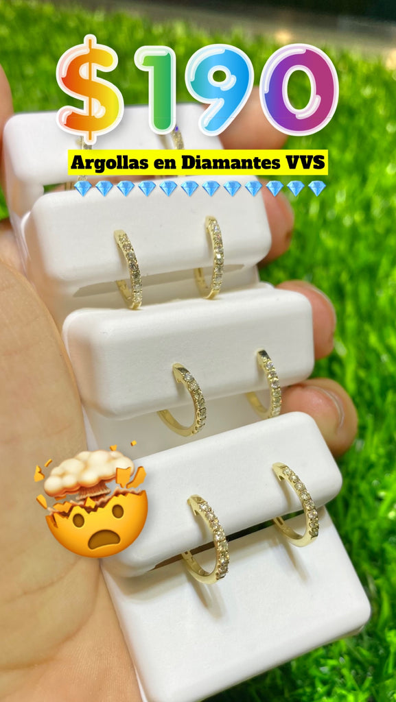 *NEW* 14K 💎💎 (VVS) HOOPS Diamonds Earrings 🤯 JTJ™ - Javierthejeweler