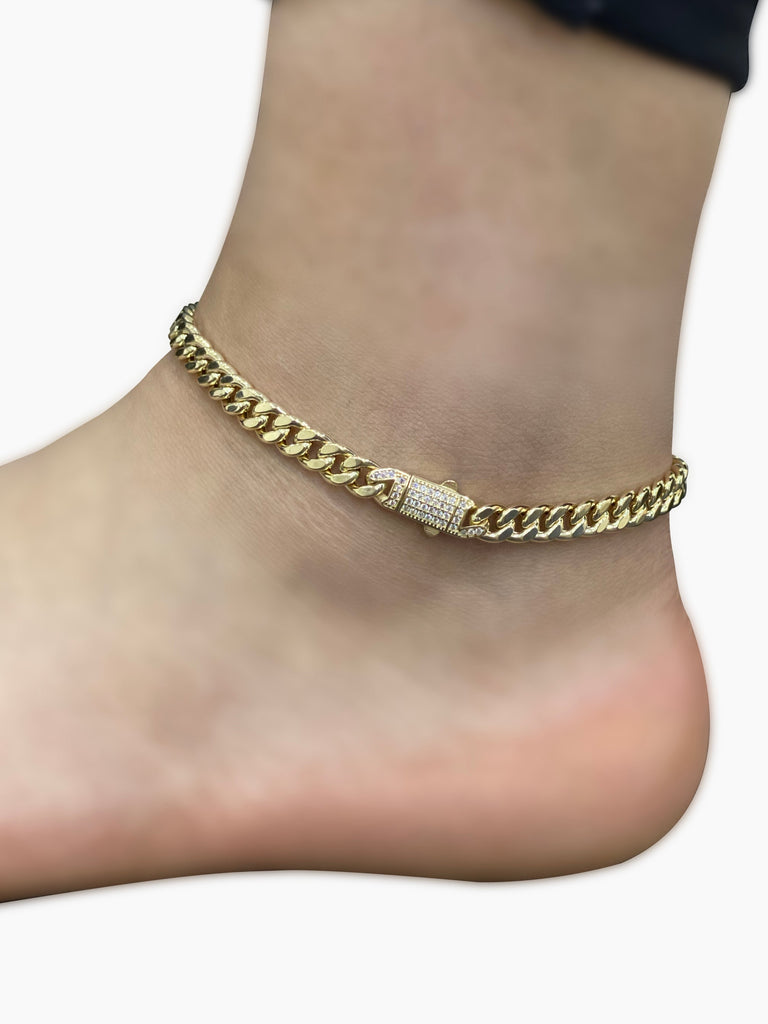 *NEW* 14k Hollow Choker + Bracelet + Ankle Bracelet (7.5 mm) 🤩 JTJ™ - - Javierthejeweler