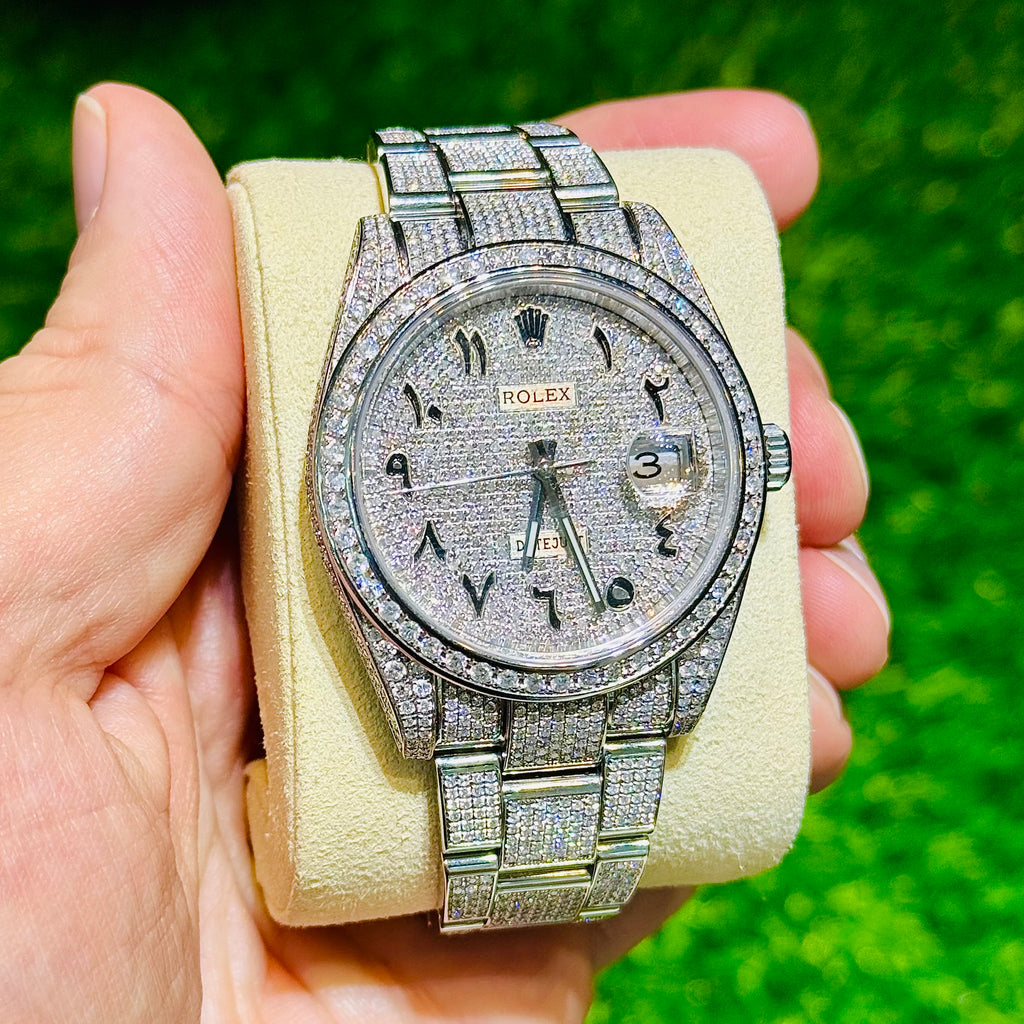 White Rolex Datejust 💎 Iced Out 41MM 🔥 JTJ™ - Javierthejeweler