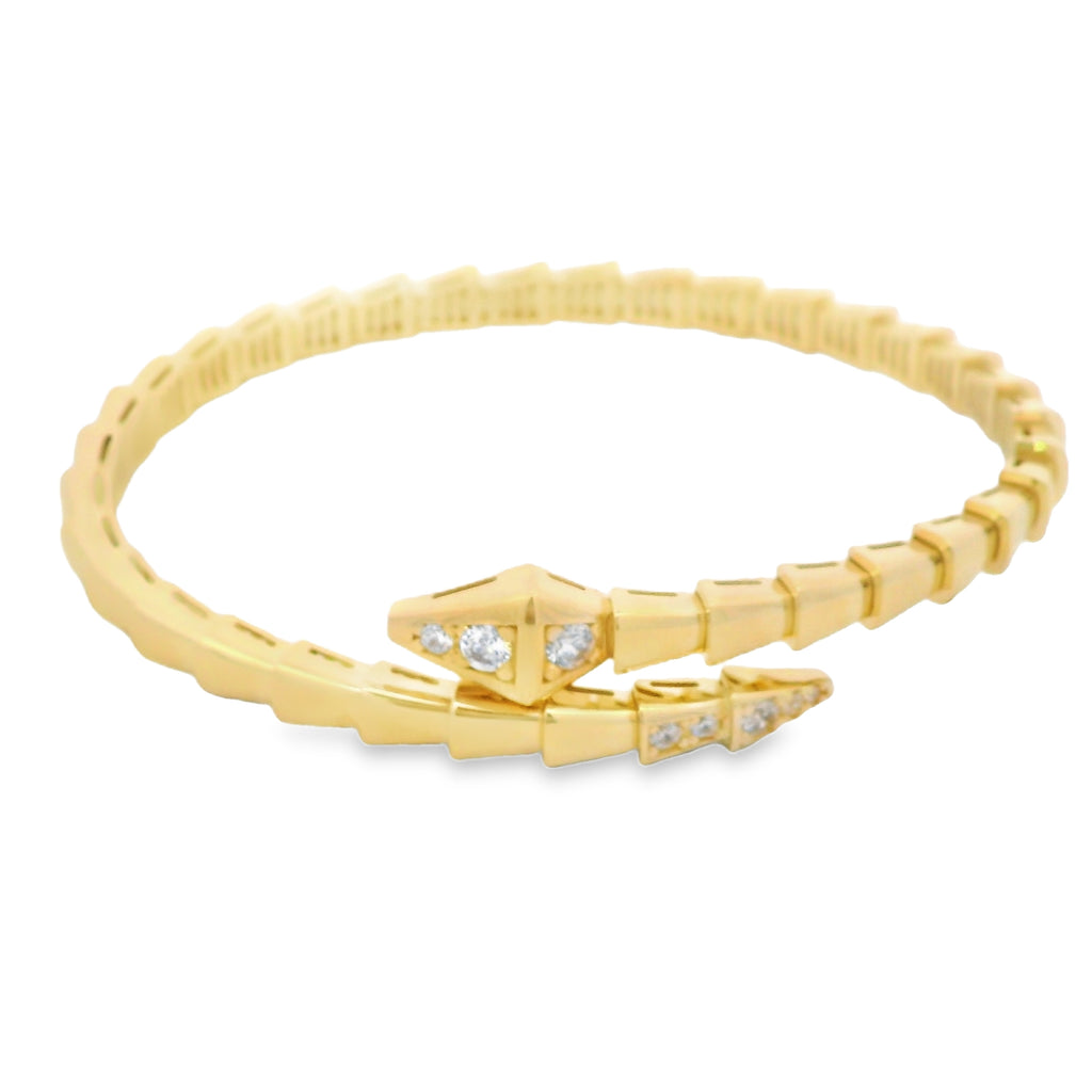 14K Women’s Serpent BViper CZ Bracelet JTJ™ - Javierthejeweler
