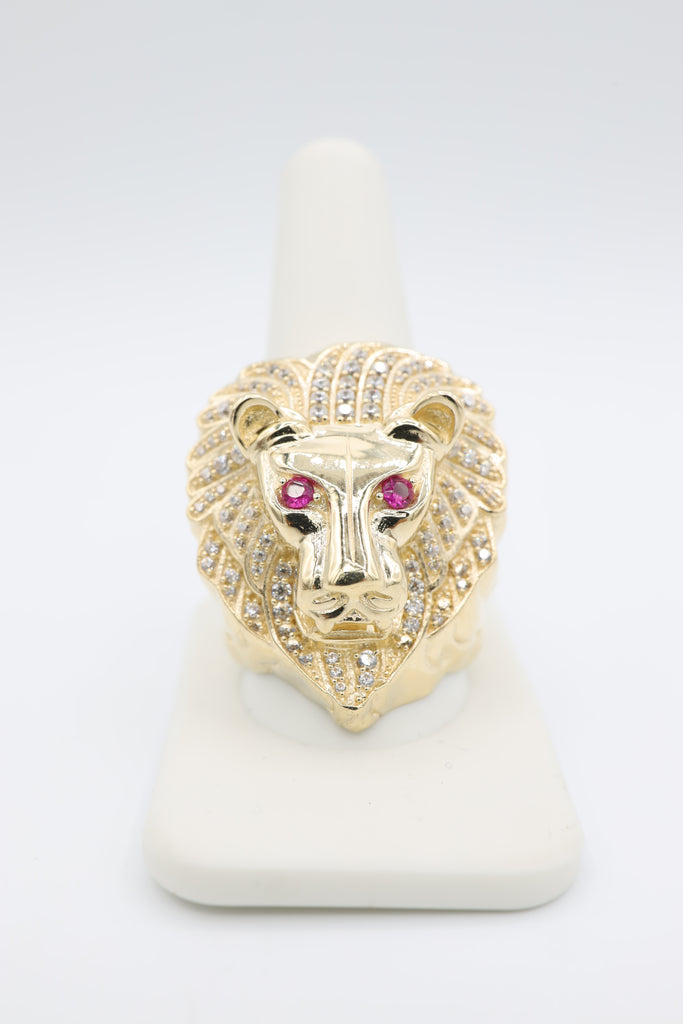 *NEW* 14k Men’s JUMBO Lion Ring CZ JTJ™ - - Javierthejeweler