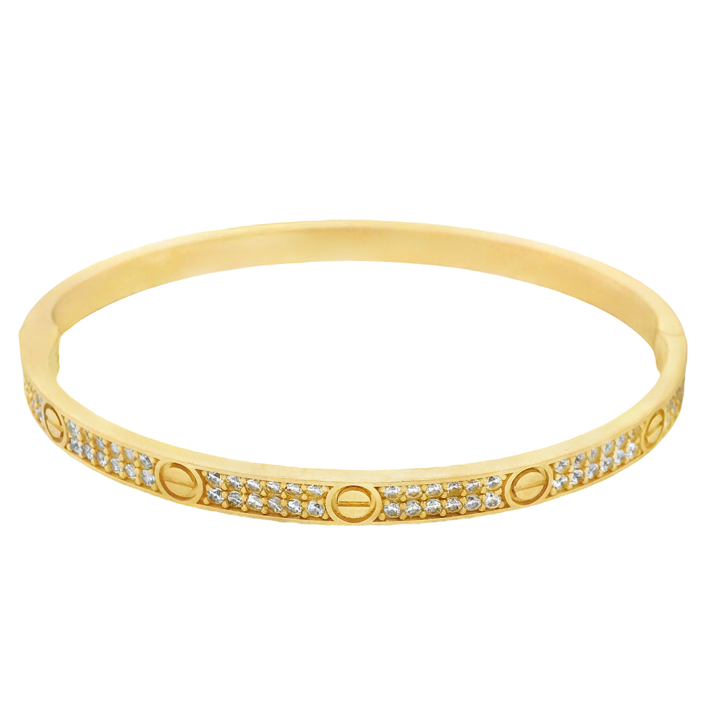 14K Cz Love Bracelet Alt. (17CM) 🔩 JTJ™ - Javierthejeweler