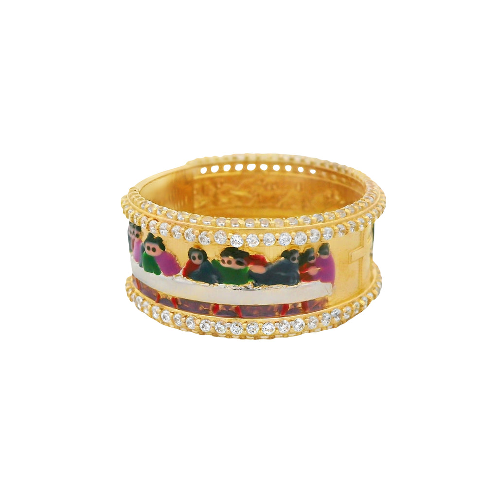 14k Men’s Santa Cena Ring CZ JTJ™ - Javierthejeweler