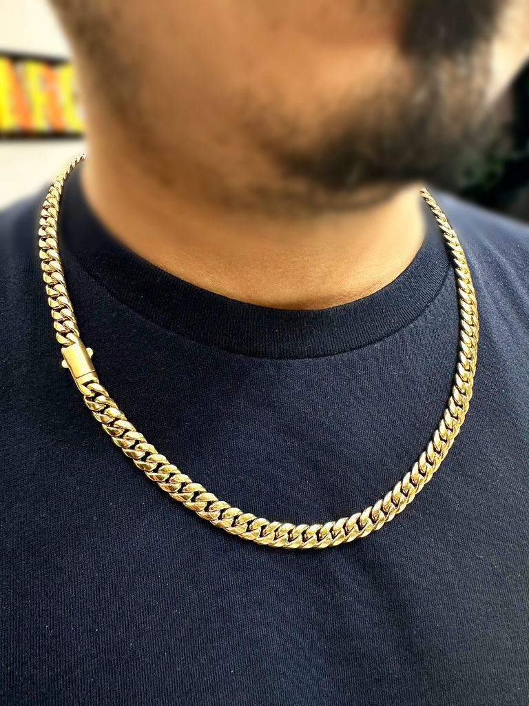 *NEW* 14k Hollow Cuban Chain For Men (7.5MM / 22" Inches)  JTJ™ - Javierthejeweler