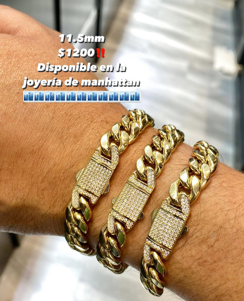 *NEW* 14K Hollow Cuban Bracelet (11MM) JTJ™ - Javierthejeweler