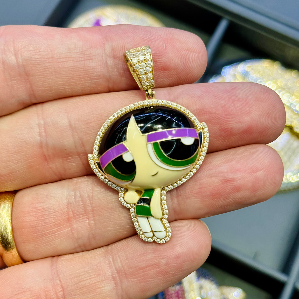 14K PP BELLOTA Hollow Pendant JTJ™ - Javierthejeweler