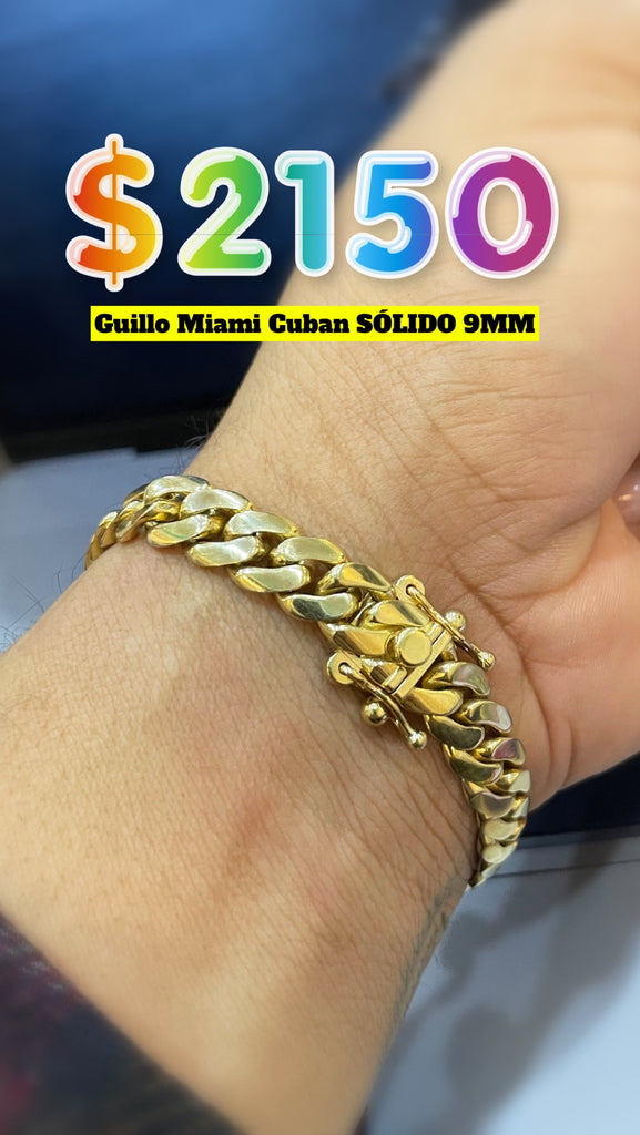 *NEW* 14K Miami SOLID Cuban Bracelet (9MM) JTJ™ - Javierthejeweler