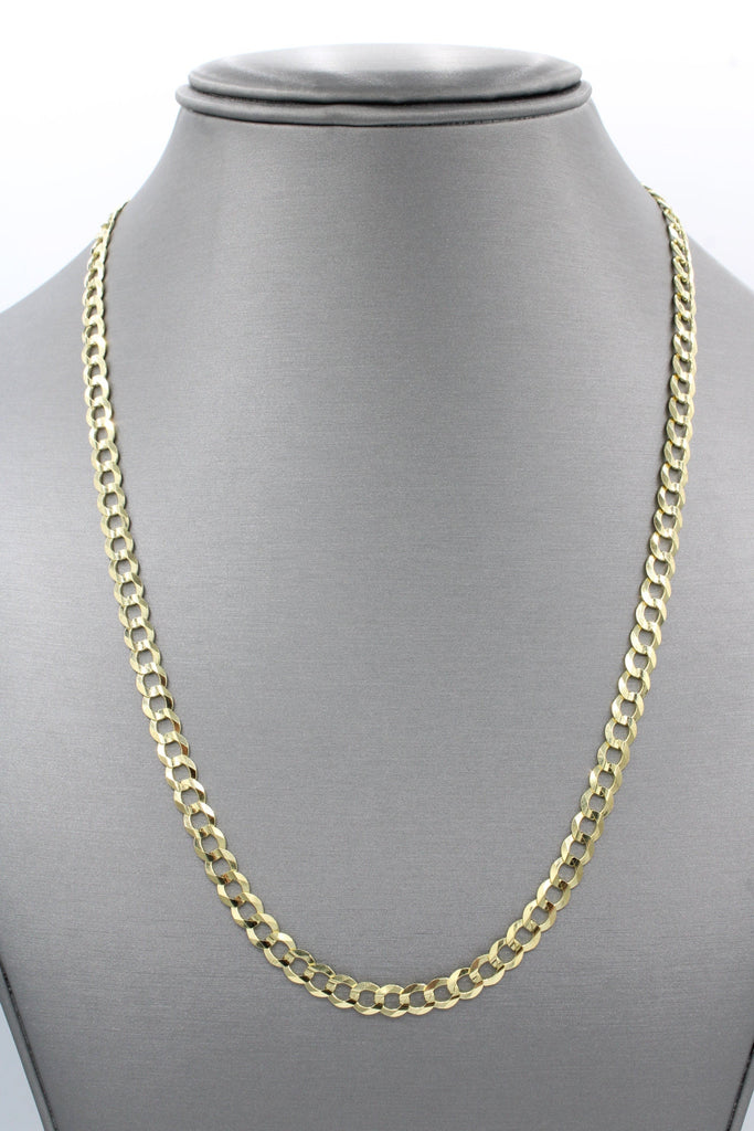 *NEW* 14K Picture Pendant (Large) W/ Cuban Solid Chain 26” Inches 4.7MM JTJ™ - Javierthejeweler