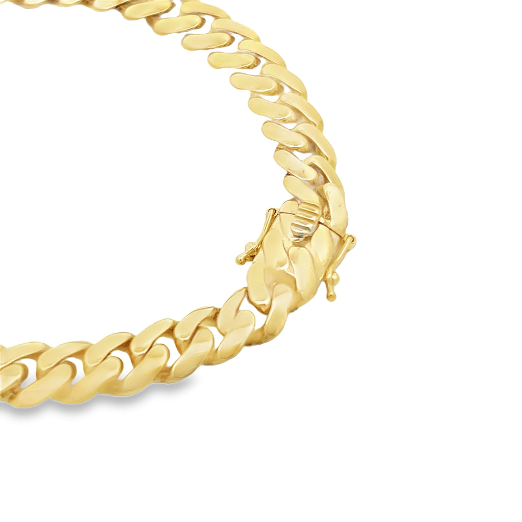 14K Cuban Semi Solid Bracelet (8MM) JTJ™ - Javierthejeweler