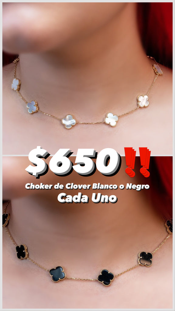 *NEW* 14K Women Clover Choker  😍JTJ™ - Javierthejeweler
