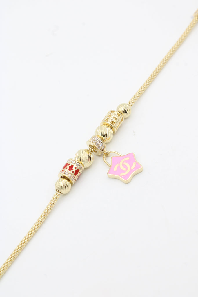 *NEW* 14K Charms Bracelet (Pink) JTJ™ - Javierthejeweler