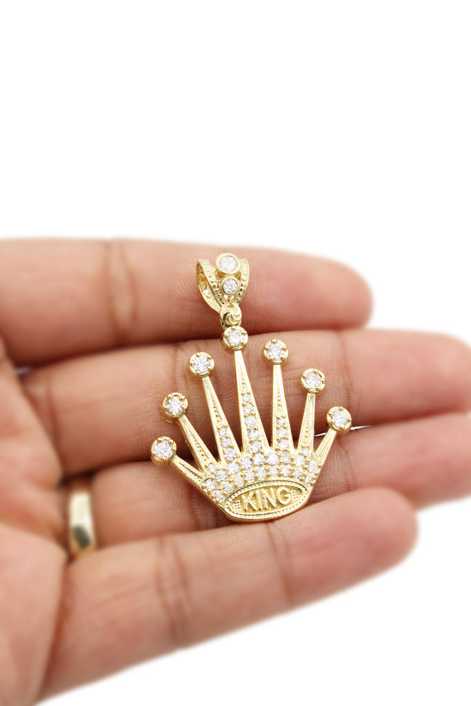 *NEW* 14K Crown Pendant CZ JTJ™ - Javierthejeweler