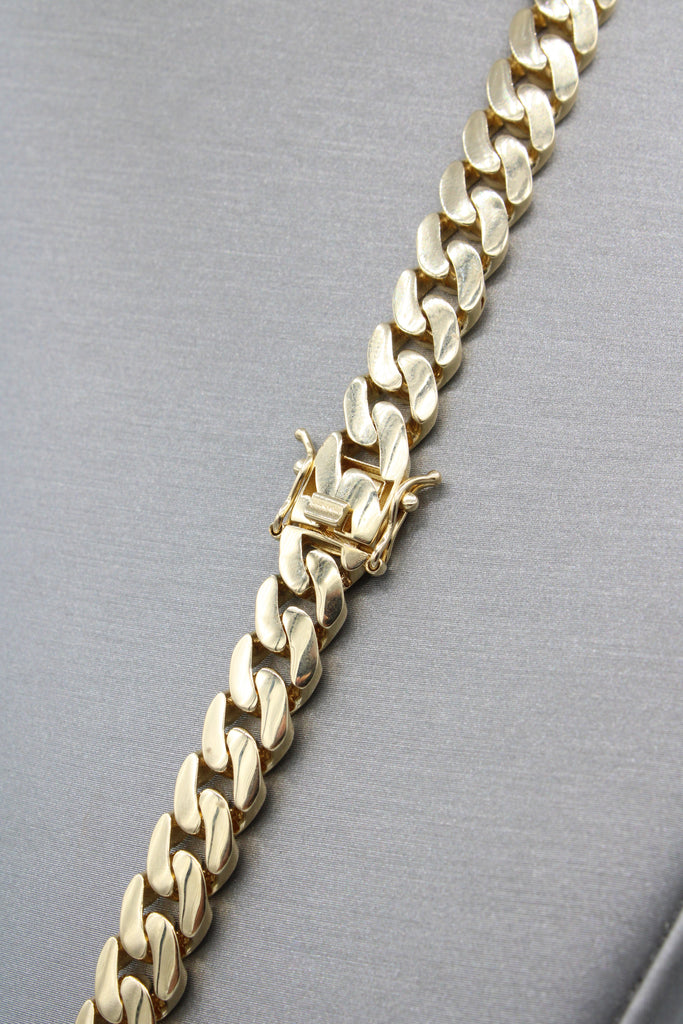 *NEW* 14K Cuban Semi Solid Chain & Bracelet Set Bracelet (8MM / 24" Inches) JTJ™ - Javierthejeweler