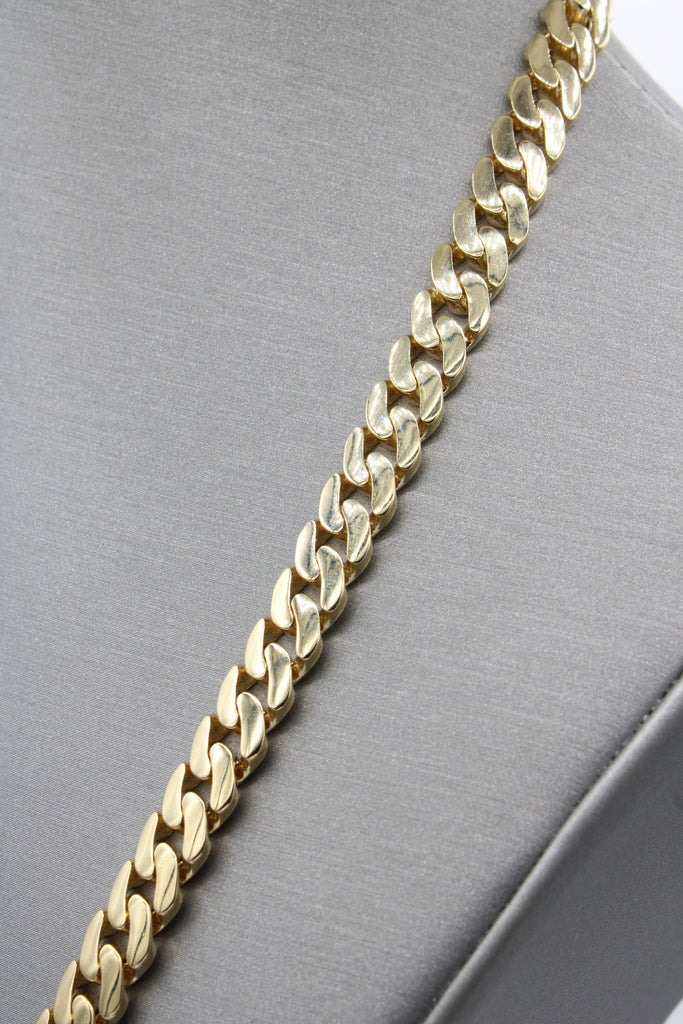 *NEW* 14K Cuban Semi Solid Chain (8.2MM / 24" Inches) NU LINK JTJ™ - Javierthejeweler