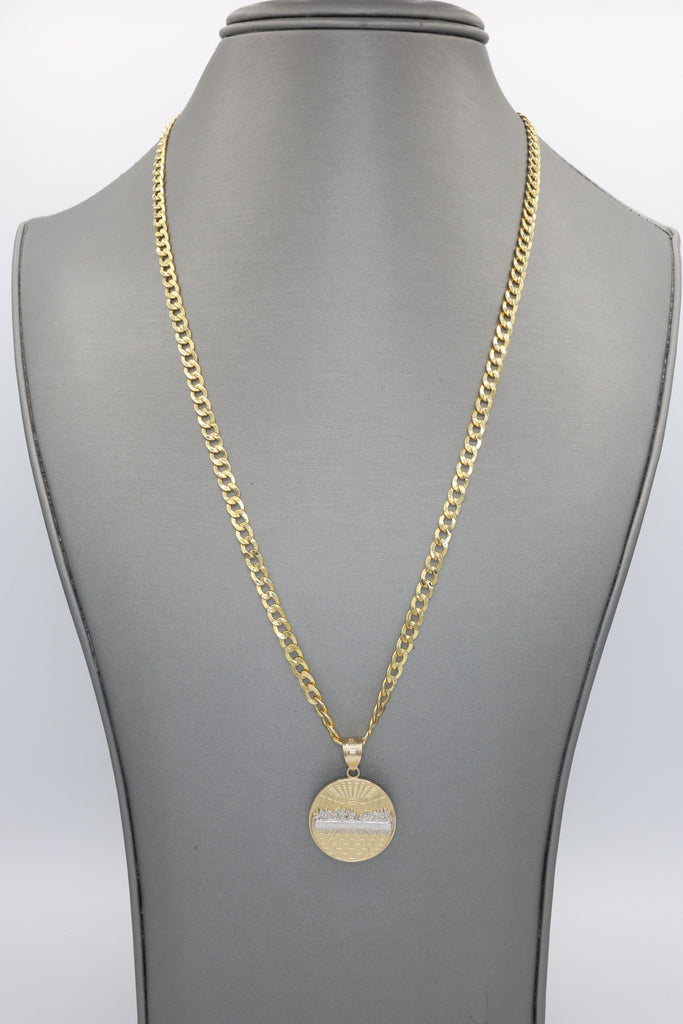 *NEW* 14K The last Supper Pendant w/ Hollow Cuban Chain (22” Inches) JTJ™ - Javierthejeweler
