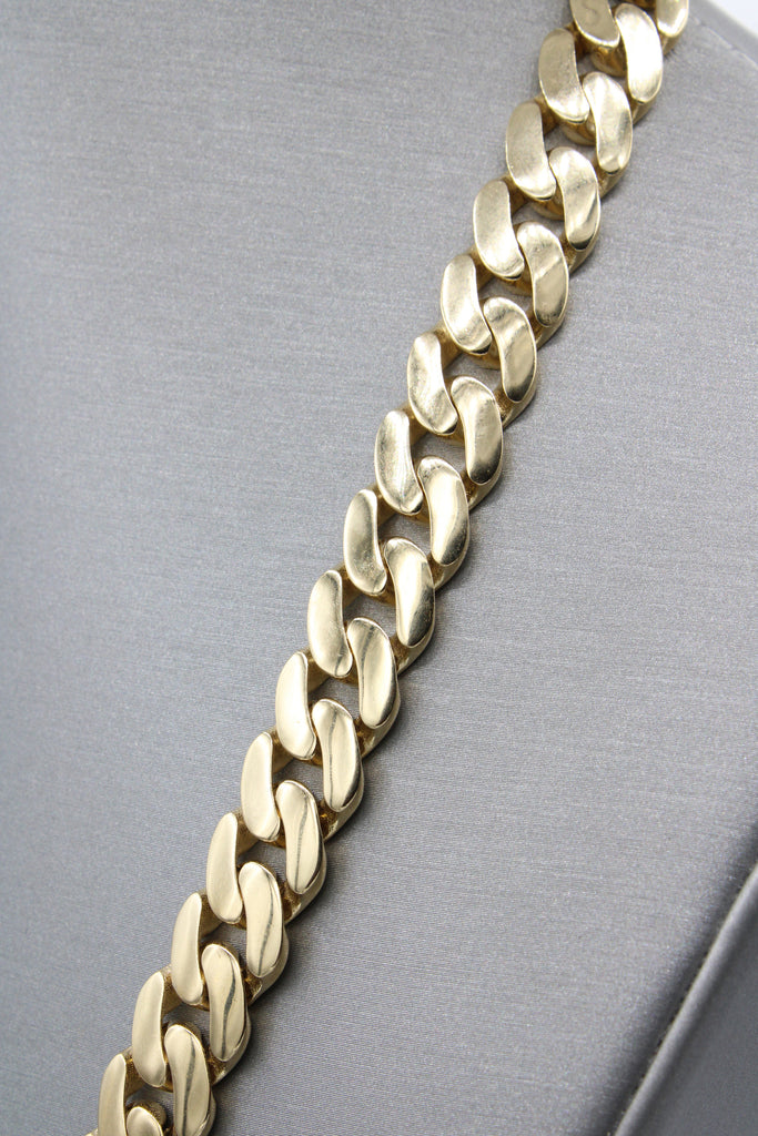 *NEW* 14K Cuban Semi Solid Chain (11.5MM - 24" Inches) NU LINK JTJ™ - Javierthejeweler