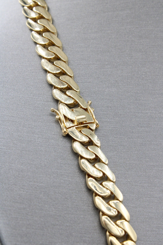 *NEW* 14K Cuban Semi Solid Chain (9.7 MM - 24" Inches) NU LINK JTJ™ - Javierthejeweler