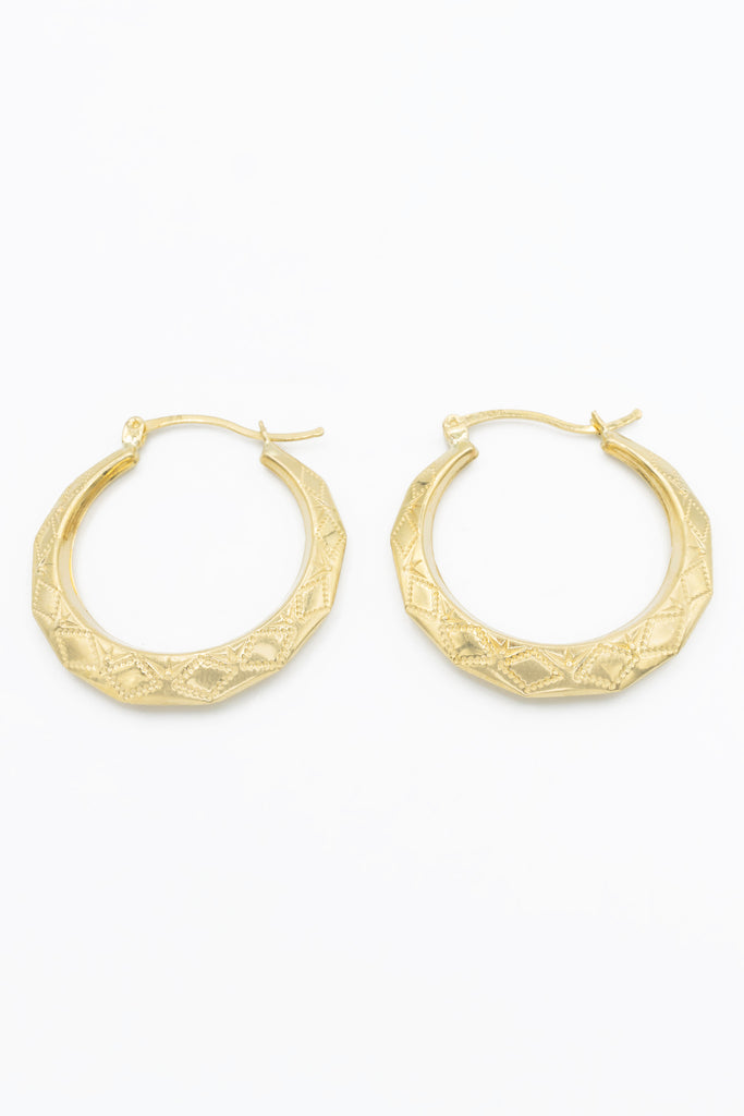 *NEW* 14k Hoop Earrings (1.3" Inches) - JTJ™ - Javierthejeweler