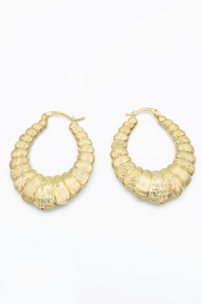 *NEW* 14k Hoop Earrings (1.5" Inches)- JTJ™ - Javierthejeweler