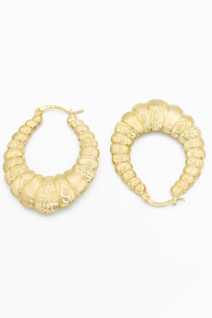 *NEW* 14k Hoop Earrings (1.5" Inches)- JTJ™ - Javierthejeweler
