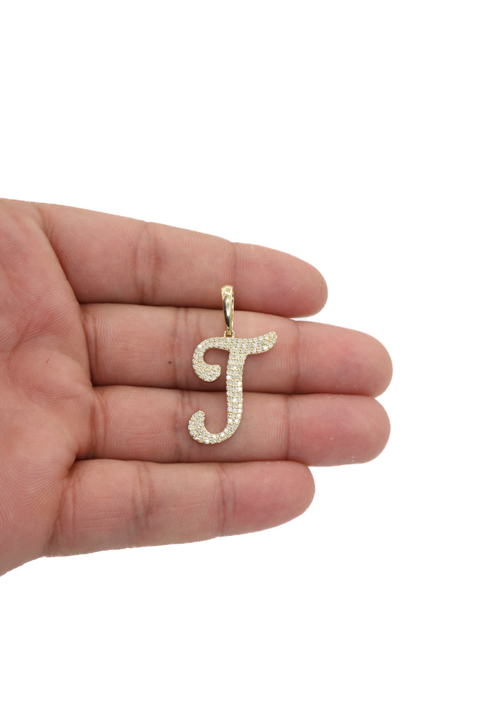 *NEW* 14K Big Initial (T) VVS Pendant 💎 JTJ™ - Javierthejeweler