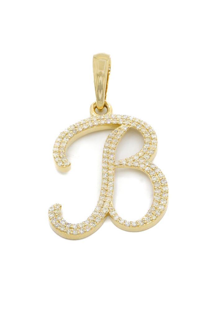 *NEW* 14K Big Initial (B) VVS Pendant 💎 JTJ™ - Javierthejeweler