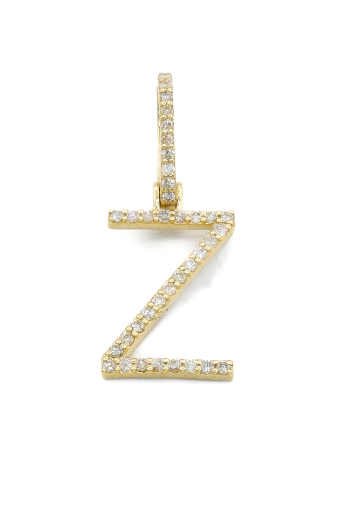 *NEW* Initial (Z) Diamond 💎 Pendant W/ Rope Diamond Cut Chain JTJ™ - Javierthejeweler