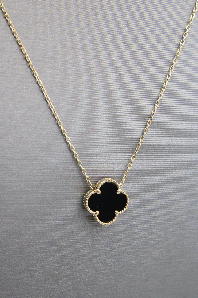 *NEW* 14K Black Clover Necklace 😍 JTJ™ - Javierthejeweler