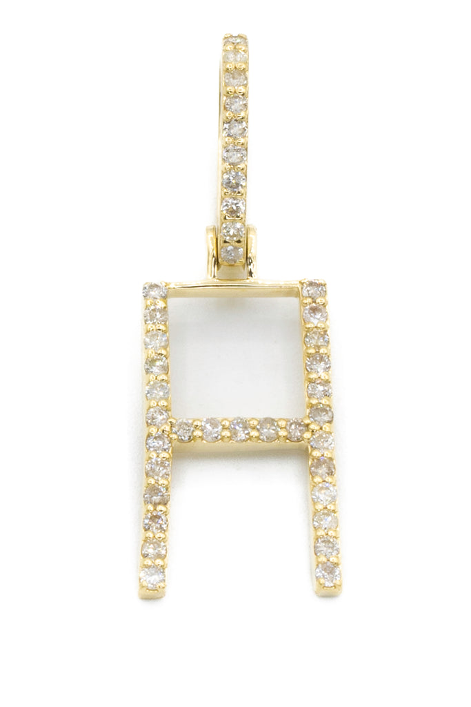 *NEW* Initial (H) Diamond 💎 Pendant W/ Rope Diamond Cut Chain JTJ™ - Javierthejeweler