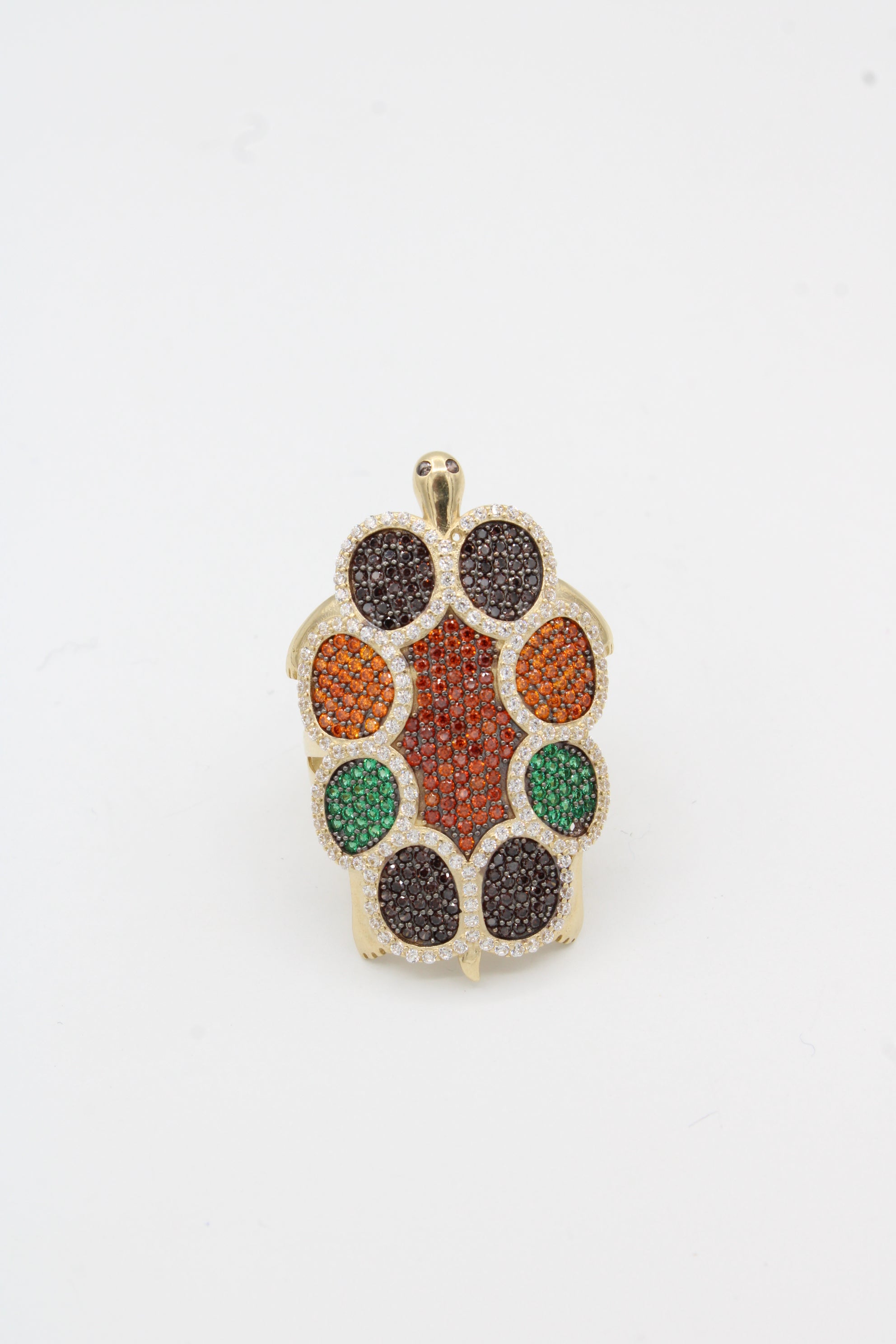 *NEW* 14K Cz Fancy Turtle Ring JTJ™ | Javierthejeweler