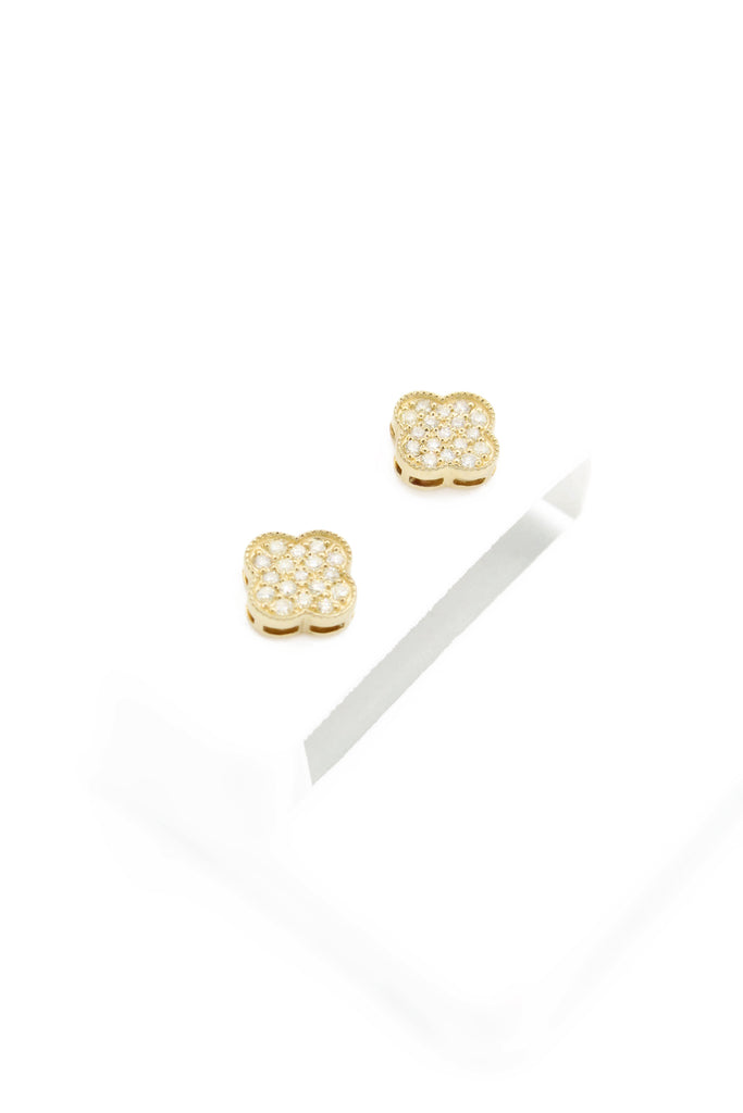 *NEW* 14K Solid Cuban Choker W/ Diamond Lock💎 + Diamond Earrings JTJ™ - Javierthejeweler